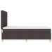 Estructura de Cama Box Spring Marrón Oscuro Tela 160 x 200 cm