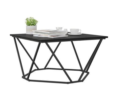 Roble negro Metal Mediana Chic Mesa de café Rectangular