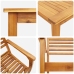 Conjunto de Comedor de Jardín de 3 Piezas de Madera Sólida de Acacia