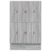 Cama con almacenamiento  Gris sonoma Madera elaborada