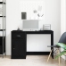 Escritorio  con almacenamiento roble negro 50x115x75 cm madera aglomerada