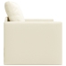 Sofá cama 2 en 1 crema 74x77x81 cm cuero sintético