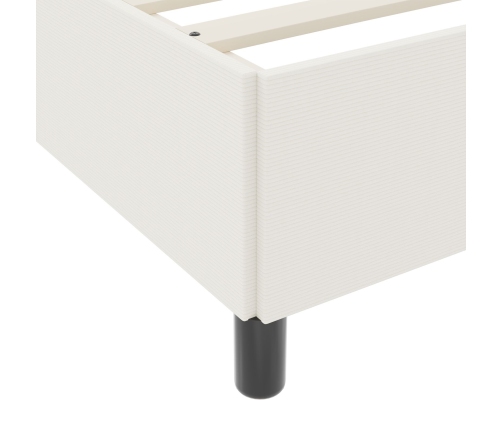 Cabezal de cama  Crema 120x190 cm de tela de pana