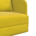 Sofá Cama  2-en-1 Amarillo 65x80x83 cm de Terciopelo