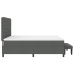 Cama con Box Spring y Colchón Banco Gris Oscuro 180x200 cm Tela