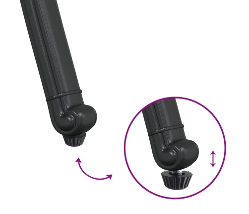 Sillas de jardín  2 piezas Negro de aluminio fundido