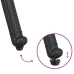 Sillas de jardín  2 piezas Negro de aluminio fundido