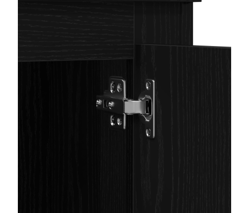 Mueble Alto  Roble Negro 60x35.5x103.5 cm Madera Resistente