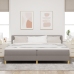 Cama Box Spring  con Colchón Taupe 200x200 cm Tela
