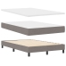 Cama con base  con colchón y banco taupe 120x200 cm de tela