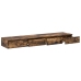 Mesa de Noche  Roble Ahumado Madera Durable 160 x 36.5 x 16.5 cm