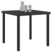Mesa de Jardín  Negra 80x80x73 cm de Vidrio Templado
