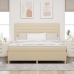 Cama Box Spring  con Colchón Crema Super King Tela