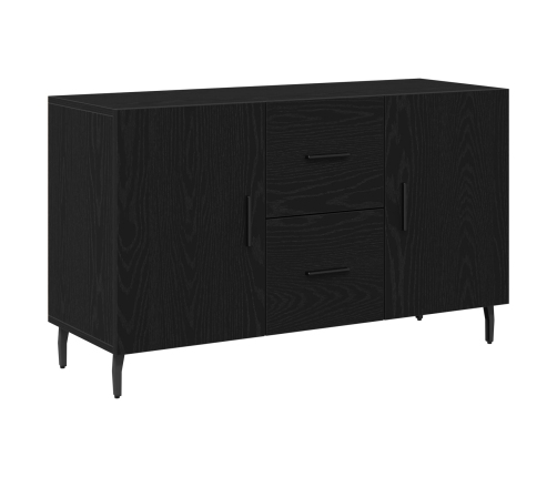 Consola Negra de Roble  100x36x60 cm de Madera de Ingeniería