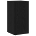 Gabinete Esquinero  Negro Roble 33x33x67 cm Madera Elaborada