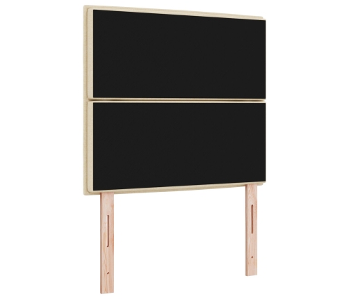 Cabecero  Crema Tela 80 cm Cabecero Rectangular
