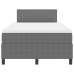 Cama con Box Spring con Colchón Gris Claro 120x200 cm Tela de Pana