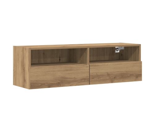 Mueble de Televisión  de Roble Artisan 100x30x30 cm de Madera Elaborada