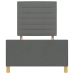 Estructura de Cama  Gris Oscuro 100x200 cm Tela