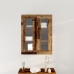 Gabinete Montado en la Pared de  con Puertas de Vidrio - Madera Vieja - 69.5x34x90 cm