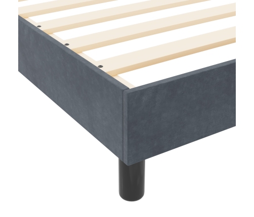 Estructura de Cama  Gris Oscuro 180x200 cm Terciopelo