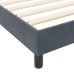 Estructura de Cama  Gris Oscuro 180x200 cm Terciopelo