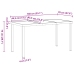 Conjunto de 5 Piezas de Comedor Jardín  Negro Rattan PVC