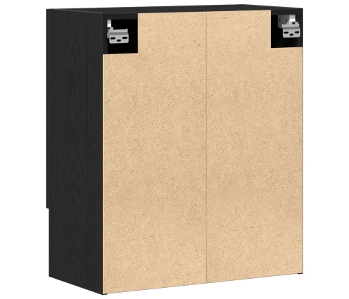 Gabinete de Pared  de Roble Negro 60x31x70 cm en Madera Ingenierizada