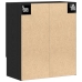 Gabinete de Pared  de Roble Negro 60x31x70 cm en Madera Ingenierizada