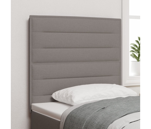 Cabecero  Taupe Tela 80 cm Rectangular Moderno Tapizado