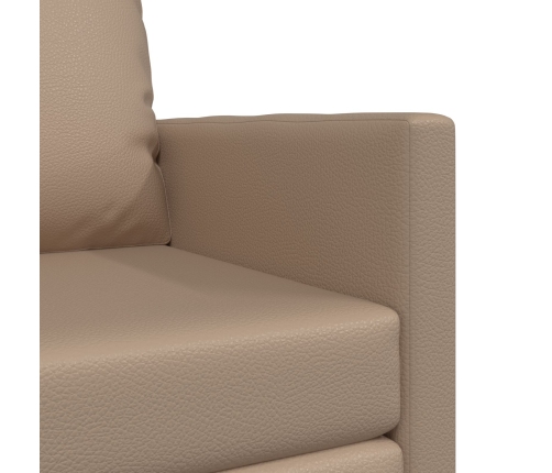 Sofá cama  2 en 1 Cappuccino 74x77x81 cm de cuero sintético