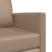 Sofá cama  2 en 1 Cappuccino 74x77x81 cm de cuero sintético
