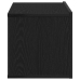 Soporte de TV de roble negro  80x30x30 cm hecho de madera aglomerada