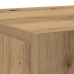 Sideboard  con 3 puertas de roble artesano 90x34x80 cm de madera elaborada