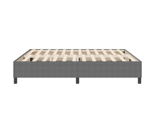 Cama Box Spring  Gris Claro Super King Tela de Corduroy