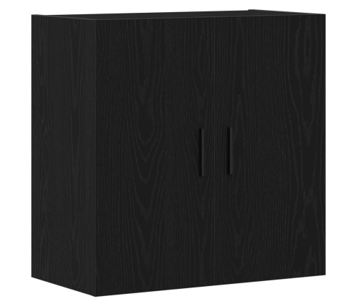 Armario de pared  roble negro 60x31x60 cm madera elaborada