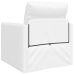 Sofá Cama de Piso  2 en 1 Blanco 74x77x81 cm Cuero Sintético