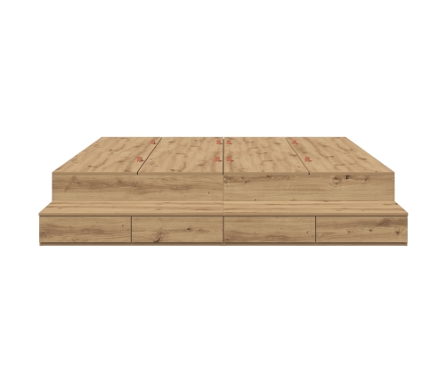 Cama  Roble Artesanal 200x200 cm