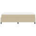 Cama con Somier con Colchón Beige 120x200 cm Tela de Corduroy