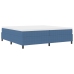 Cama con Somier de  Azul 200x200 cm Tela de Pana