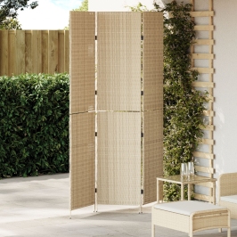 Separadores de Habitaciones Beige Madera Grande Plegable