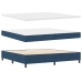 Cama con sommier  con colchón y LED azul 200x200 cm de tela