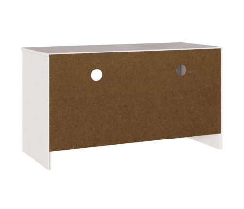 mueble para TV  ""DRAMMEN"" Blanco 99x43x55 cm de Madera Sólida de Pino