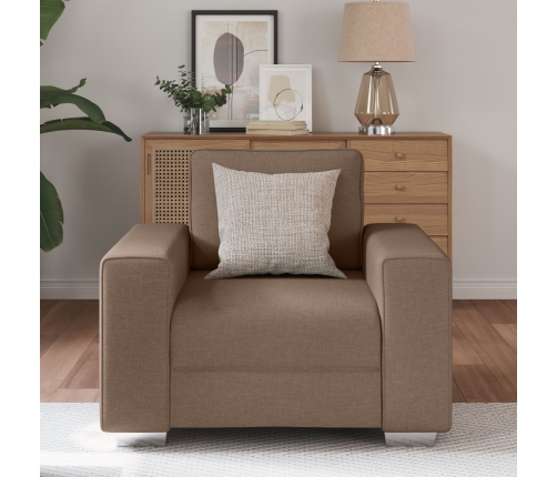 Sillón  Marrón de Tela 59 cm