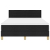 Cama Box Spring  con Colchón Negra 140x200 cm Tela