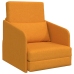 Sofá cama de suelo  2 en 1 Amarillo Oscuro 65x80x83 cm Tela