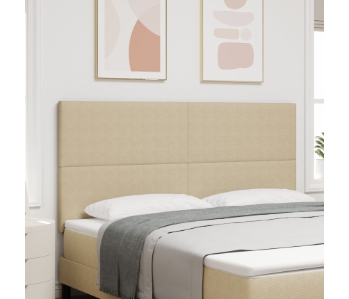 Cabecero VidaXL Diseño Sencillo Verde Claro Gris 180 cm Tela de Pana