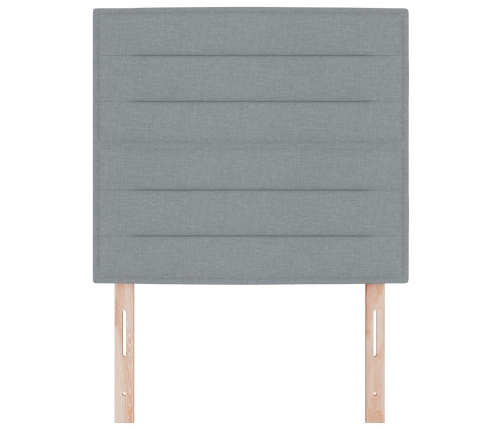 Cabecero  Gris Claro Tela 90 cm Cabecero Tapizado Rectangular