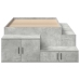 Cama con Almacenamiento  Gris Concreto Madera Compuesta 90 x 190 cm