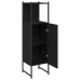 Armario de baño  Negro Roble 33x33x120,5 cm Madera elaborada